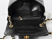 CHANEL CAVIAR LEATHER FLAP BAG WITH GOLD HARDWARE BLACK - 5