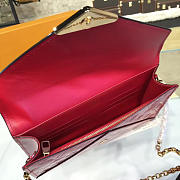   LOUIS VUITTON MONOGRAM VERNIS MIRA CHAIN WALLET CHERRY 3330 - 2