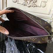 LV KASAI CLUTCH MONOGRAM BROWN 24CM - 3