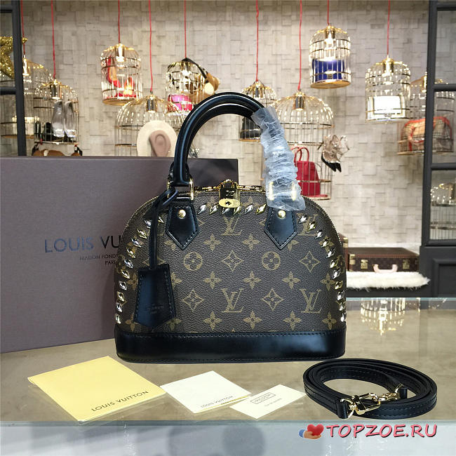 LOUIS VUITTON ALMA BB RIVET MONOGRAM 3554 - 1