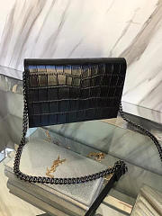 ysl monogram kate crocodile embossed shiny leather CohotBag 5029 - 4