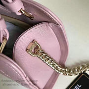CHANEL SMALL LABEL CLICK LEATHER SHOPPING BAG PINK A93731 VS 09584 - 5