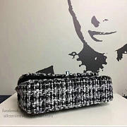 CHANEL TWEED FLAP SHOULDER BAG GOLD A13042 VS 01648 - 2