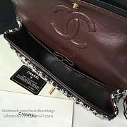 CHANEL TWEED FLAP SHOULDER BAG GOLD A13042 VS 01648 - 5