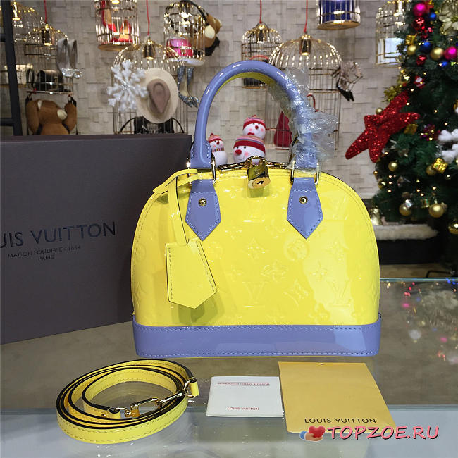 LOUIS VUITTON ALMA BB MONOGRAM VERNIS LEATHER 3560 - 1