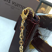 LOUIS VUITTON POCHETTE FELICIE AMARANTH RED M61267 SIZE 21 x 11 x 2 CM - 6