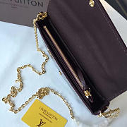 LOUIS VUITTON POCHETTE FELICIE AMARANTH RED M61267 SIZE 21 x 11 x 2 CM - 2