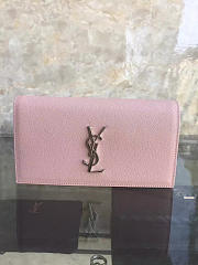 ysl monogram kate clutch grain de poudre embossed leather CohotBag 4948 - 1