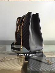 YSL CLASSIC SHOPPER GOLD BLACK 5132 - 4