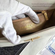 CHANEL LAMBSKIN AND CALFSKIN FLAP BAG WHITE A91836 VS 08209 - 2