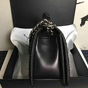 CHANEL CHEVRON LAMBSKIN QUILTED BOY BAG A14041 VS 05793 - 6