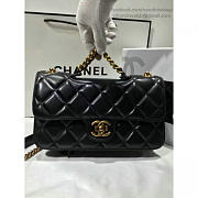 CHANEL QUILTED CALFSKIN PERFECT EDGE BAG GOLD BLACK A14041 VS 02054 - 6