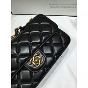 CHANEL QUILTED CALFSKIN PERFECT EDGE BAG GOLD BLACK A14041 VS 02054 - 5