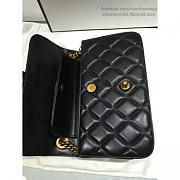 CHANEL QUILTED CALFSKIN PERFECT EDGE BAG GOLD BLACK A14041 VS 02054 - 4