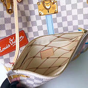 LV Damier Azur Summer Trunks Neo Neverfull MM 32CM - 5