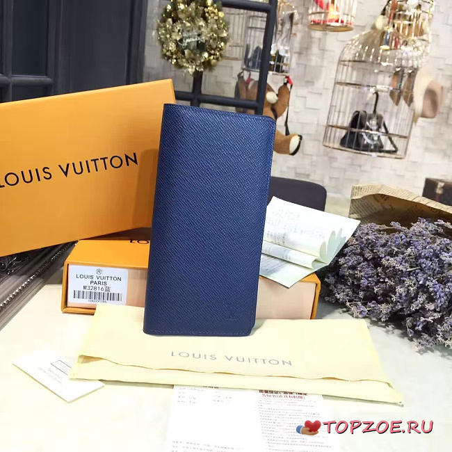 LOUIS VUITTON ZIPPY WALLET BLUE 3587 - 1