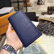 LOUIS VUITTON ZIPPY WALLET BLUE 3587 - 4