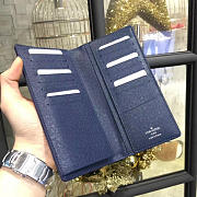 LOUIS VUITTON ZIPPY WALLET BLUE 3587 - 6