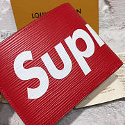 LOUIS VUITTON SUPREME POCKET WALLET 3803 RED - 5