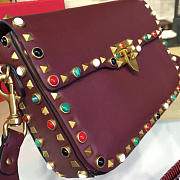 VALENTINO GUITAR ROCKSTUD ROLLING CROSS BODY BAG 4700 - 6