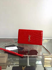 ysl monogram kate crocodile embossed shiny leather CohotBag 5024 - 6