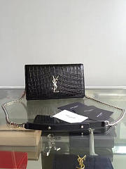 ysl monogram kate crocodile embossed shiny leather CohotBag 5028 - 6