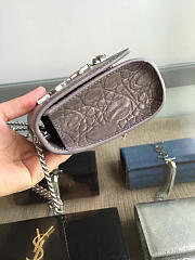 ysl monogram kate silver tassel in embossed crocodile shiny leather- CohotBag 5039 - 3