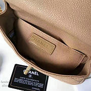 CHANELGRAINED CALFSKIN MINI TOP HANDLE FLAP BAG BEIGE A93756 VS 06010 - 6