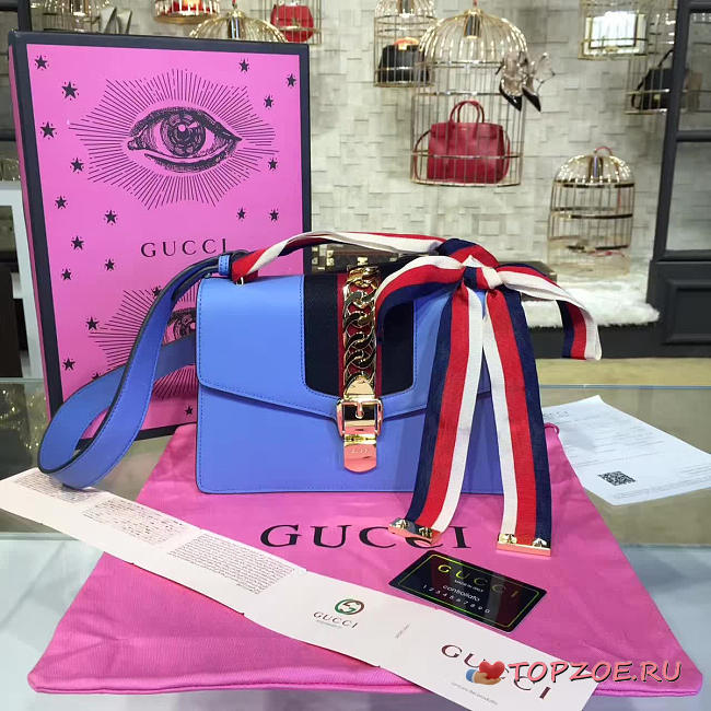 GUCCI SYLVIE LEATHER BAG Z2345 - 1