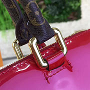 LV Vernis Tote Miroir Patent Leather M54640 Red 32CM - 5