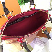 LV Vernis Tote Miroir Patent Leather M54640 Red 32CM - 2