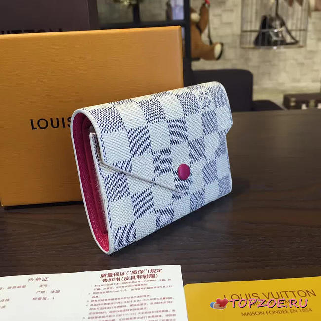 LOUIS VUITTON VICTORINE WALLET DAMIER AZUR CANVAS 3197 - 1