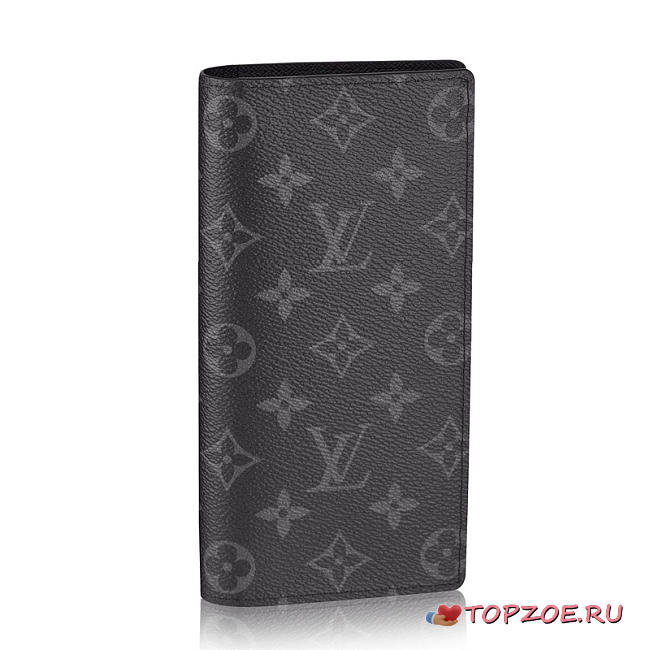 LOUIS VUITTON BRAZZA WALLET MONOGRAM ECLIPSE CANVAS M61697 - 1