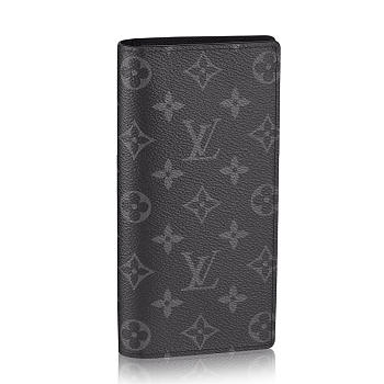 LOUIS VUITTON BRAZZA WALLET MONOGRAM ECLIPSE CANVAS M61697
