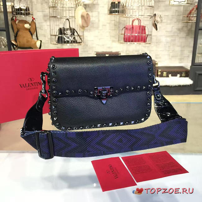 Valentino Guitar Rockstud Rolling Cross Body Bag 4696 - 1