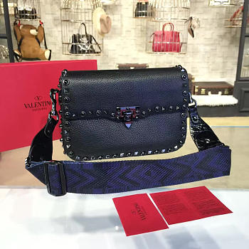Valentino Guitar Rockstud Rolling Cross Body Bag 4696