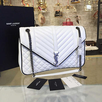 ysl envelop satchel large white CohotBag 4810