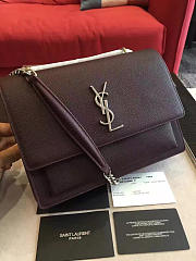 YSL SUNSET MONOGRAM MEDIUM GRAINED LEATHER 4837 - 1