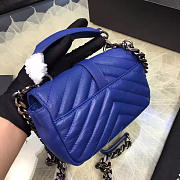 ysl quilted monogram college blue CohotBag 5070 - 3