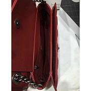 CHANEL QUILTED CALFSKIN PERFECT EDGE BAG RED SILVER A14041 VS 01256 - 3