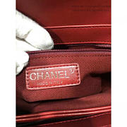 CHANEL QUILTED CALFSKIN PERFECT EDGE BAG RED SILVER A14041 VS 01256 - 2