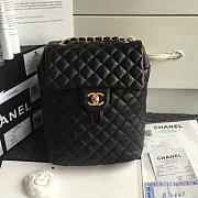 CHANEL CAVIAR QUILTED LAMBSKIN BACKPACK BLACK 24CM - 3