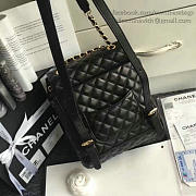 CHANEL CAVIAR QUILTED LAMBSKIN BACKPACK BLACK 24CM - 5