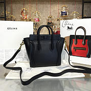 CELINE NANO LEATHER SHOULDER BAG Z1030 - 6