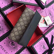 GUCCI GG SUPREME WALLET BLACK  - 6