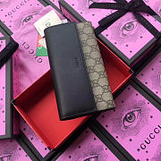 GUCCI GG SUPREME WALLET BLACK  - 4