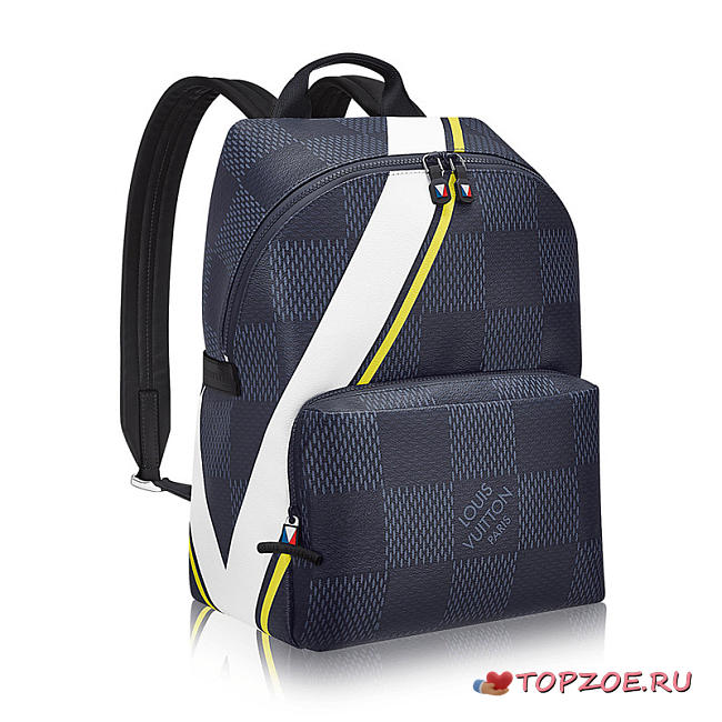 LOUIS VUITTON DAMIER COBALT APOLLO BACKPACK - 1
