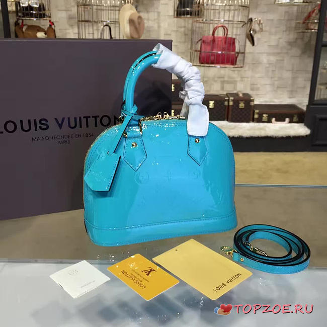 LOUIS VUITTON ALMA BB MONOGRAM VERNIS LEATHER 3535 - 1