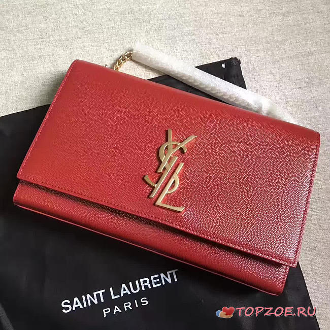ysl monogram kate grain de poudre embossed leather CohotBag 4970 - 1