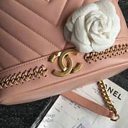 CHANEL LAMBSKIN DRAWSTRING BUCKET BAG PINK A91885 VS 06999 - 5